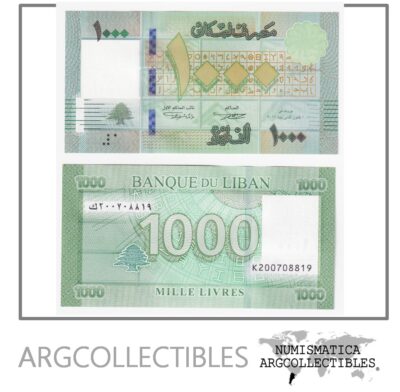Libano Billete 1.000 Libras 2016 P-90c UNC