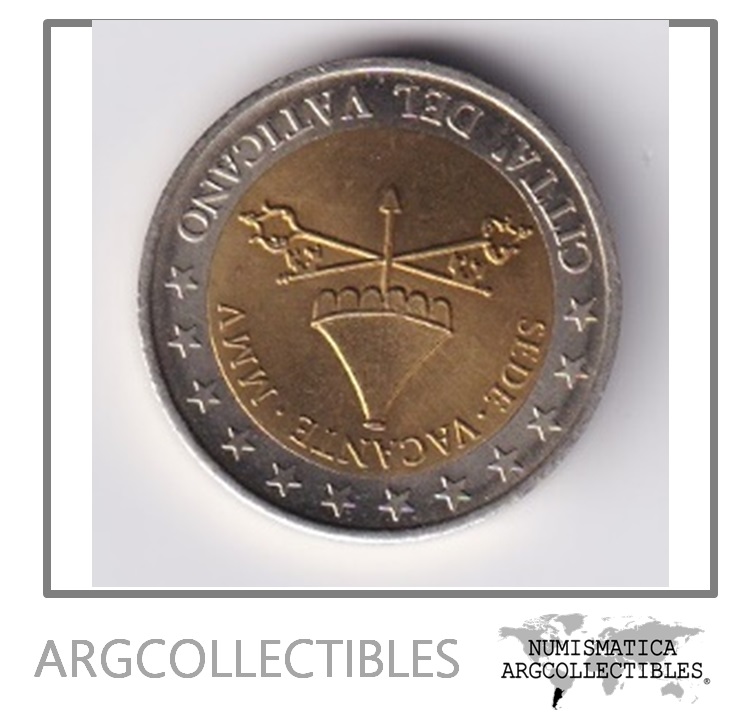 Vaticano Moneda 2 Euros 2005 Bimetalica Prueba Sede Vacante UNC
