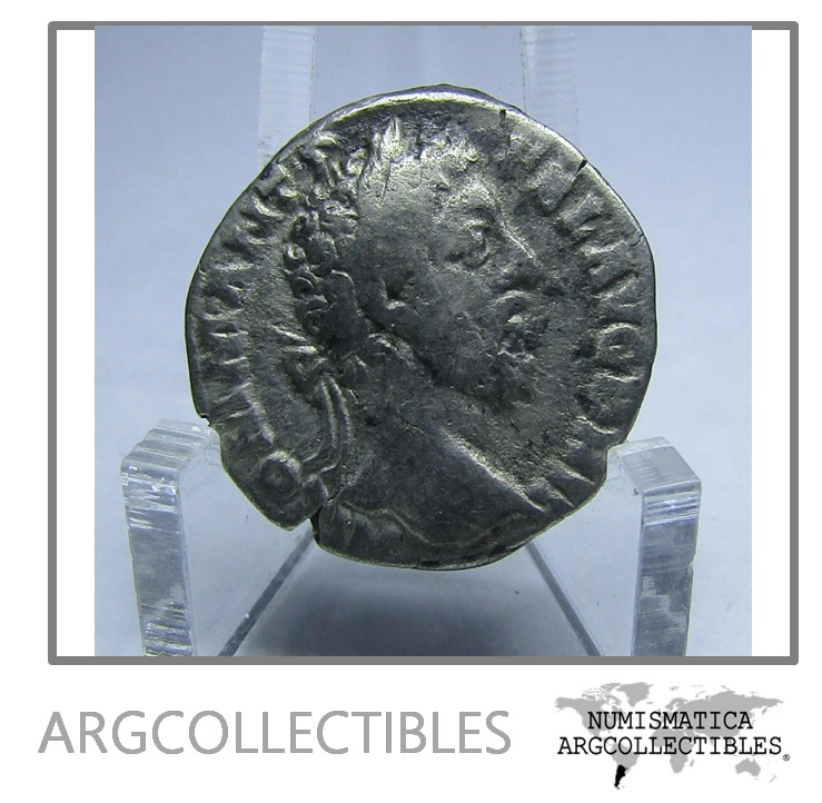 Roma Imperial Moneda Ar Denario 177-192 Comodo, Plata S-5694 RR12