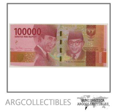 Indonesia Billete 100.000 Rupiah 2021 P-160 UNC