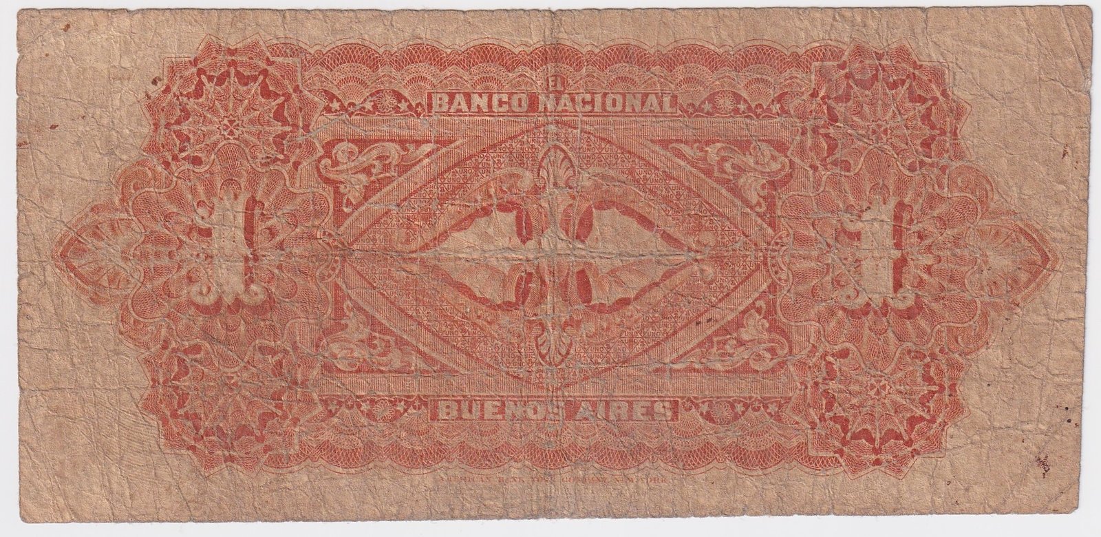 Argentina Billete 1 Peso 1883 Banco Nacional P-S-676 F- - Imagen 2