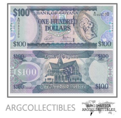 Guyana Billete 100 Dolares 2022 P-36E UNC