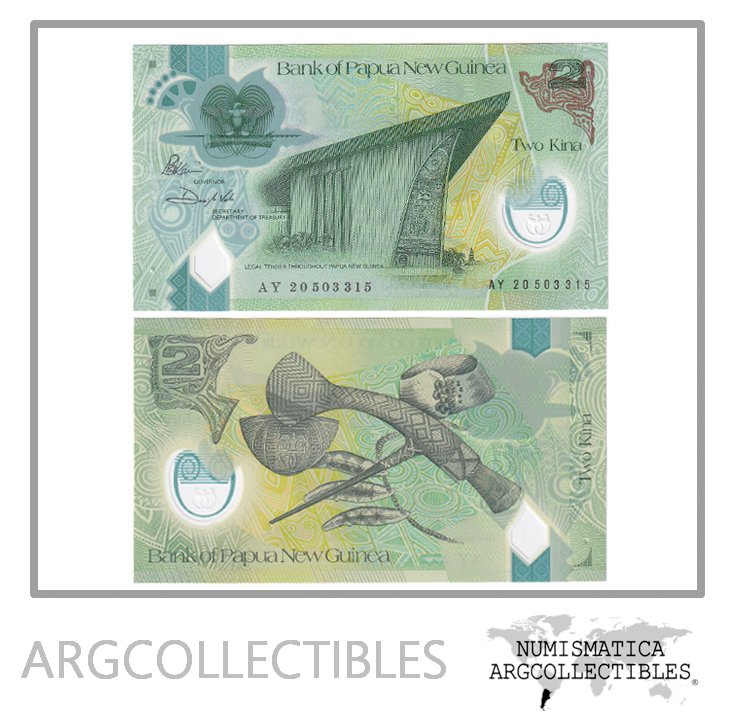Papua Nueva Guinea Billete 2 Kina 2020 UNC Polimero