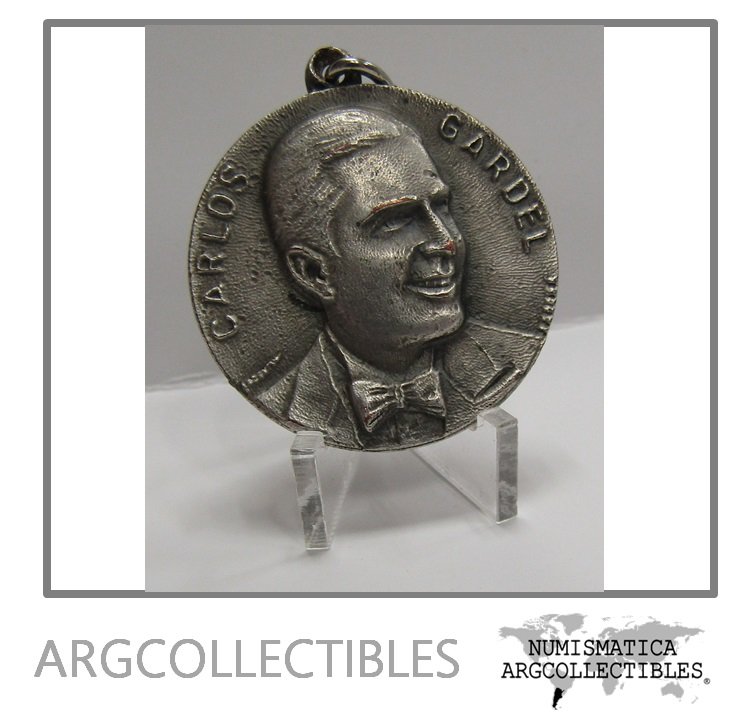Argentina Medalla Antigua Carlos Gardel Alpaca