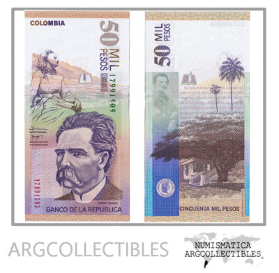 Colombia Billete 50000 Pesos 2009 P-455 UNC