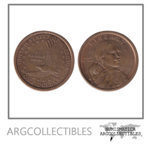USA Moneda 1 Dolar Año 2000 D Sacagawea Km-310 UNC