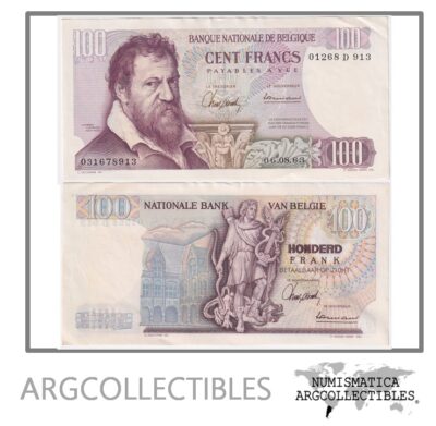 Belgica Billete 100 Francos 1963 P-134a XF