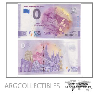 Portugal Billete 0 Euro 2022 Jose Saramago Premio Nobel (Aniversario 2020) UNC