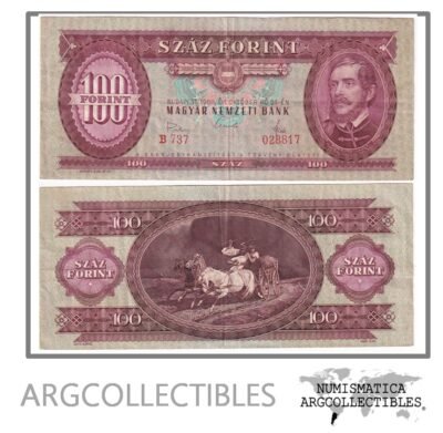 Hungria Billete 100 Forint 1968 P-171D VF+