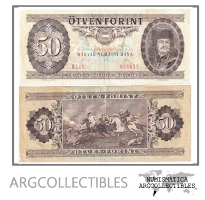 Hungria Billete 50 Forint 1989 P-170H VF+