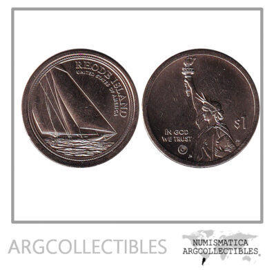 USA Moneda 1 Dolar 2022 P Laton Nathanael Herreshoff Yate Rhode Island UNC