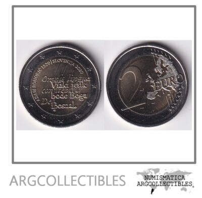 Eslovenia Moneda 2 Euros 2020 500 Aniversario Adam Bohoric Bimetalica UNC