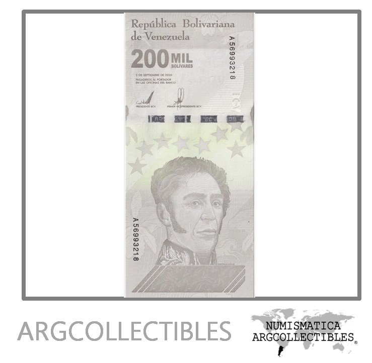 Venezuela Billete 200.000 Bolivares 2020 UNC