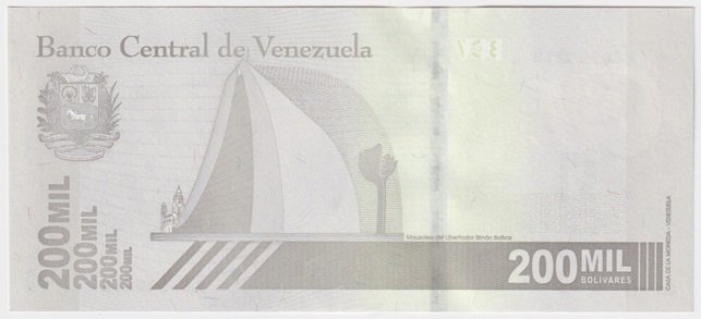 Venezuela Billete 200.000 Bolivares 2020 UNC - Imagen 2