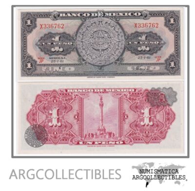 Mexico Billete 1 Pesos 1961 P-59G UNC