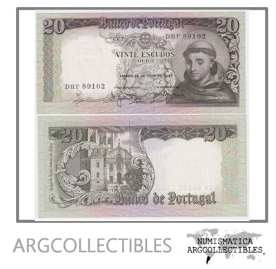 Portugal Billete 20 Escudos 1964 P-167 UNC