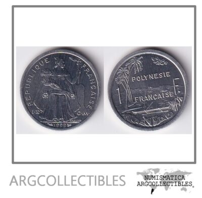 Polinesia Moneda 1 Franco 1999 Aluminio KM-11 UNC