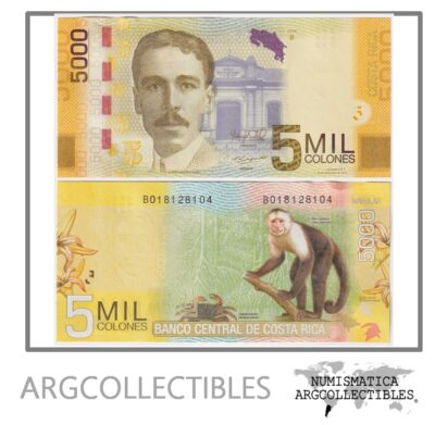 Costa Rica Billete 5.000 Colones 2012 P-276b UNC