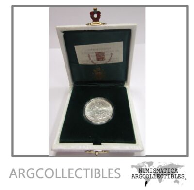 Vaticano Moneda 500 Liras Plata 835 1996 50 Aniversario Juan Pablo II KM-269 Unc