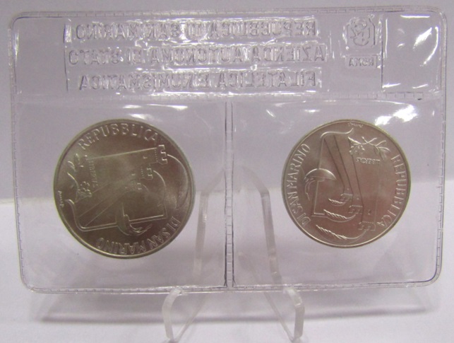 San Marino Set 500 Y 1.000 Liras Plata 835 1988 Juegos Olimpicos Calgary KM-216-217 Unc - Imagen 3