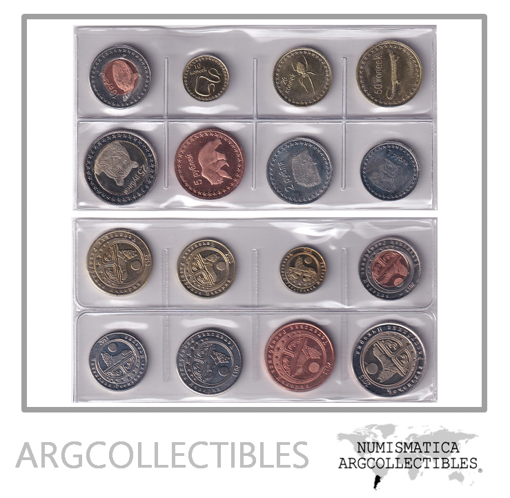 Ishkeria (Rusia) Set x8 Monedas 2013 Animales UNC