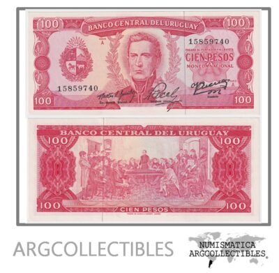 Uruguay Billete 100 Pesos 1967 P-47/CR-75A UNC