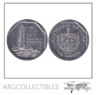 Cuba Moneda 1 Centavo 2002 Aluminio KM-733 CUC UNC