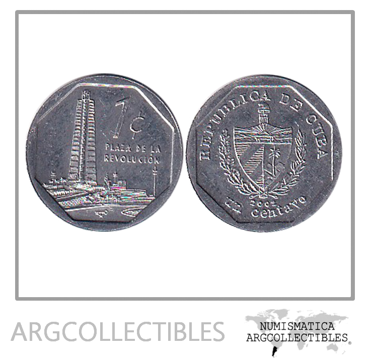 Cuba Moneda 1 Centavo 2002 Aluminio KM-733 CUC UNC