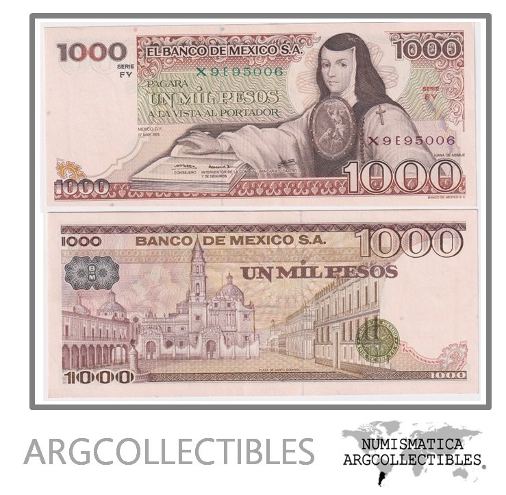 Mexico Billete 1.000 Pesos 1979 P-70C UNC