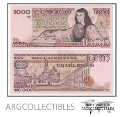 Mexico Billete 1.000 Pesos 1982 P-76D UNC