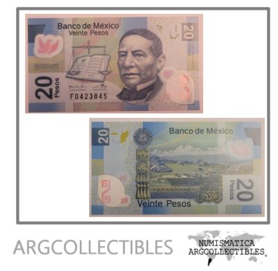 Mexico Billete 20 Pesos 2007 P-122 UNC  (Polimero)