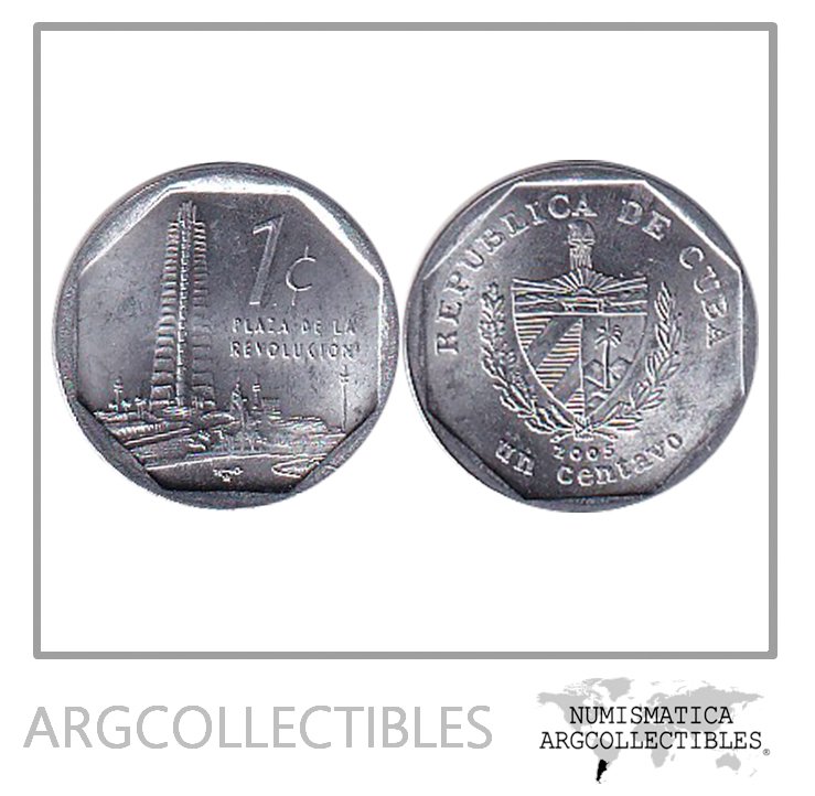 Cuba Moneda 1 Centavo 2005 Aluminio KM-733 CUC UNC