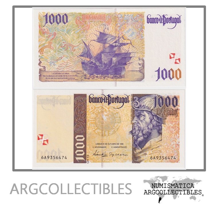 Portugal Billete 1.000 Escudos 1996 P-188 UNC