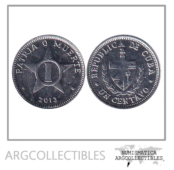 Cuba Moneda 1 Centavo 2013 Aluminio KM-33.3 UNC