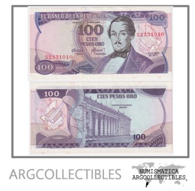 Colombia Billete 100 Pesos 1977 P-418a UNC