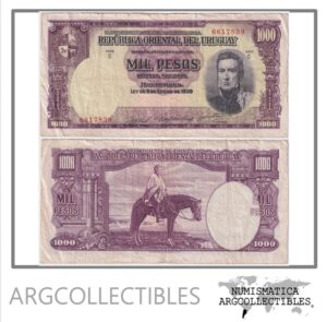 Uruguay Billete 1.000 Pesos 1939 P-41C/CR-10.IX-15 VF