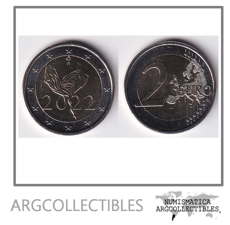 Finlandia Moneda 2 Euros 2022 Ballet Nacional Bimetalica UNC