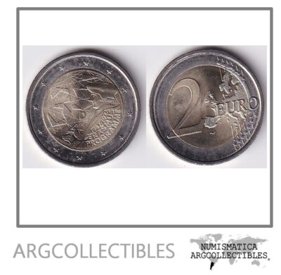 Alemania Moneda 2 Euros J 2022 Erasmus Bimetalica UNC