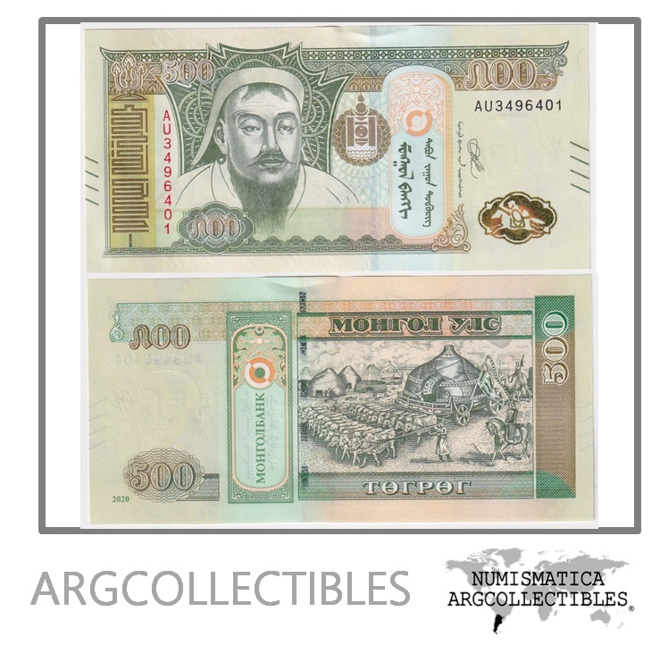 Mongolia Billete 500 Tugrik 2020 P-74 UNC