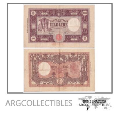 Italia Billete 1.000 Liras 1943 P-72 VF