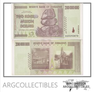 Zimbabwe Billete 200.000.000 Dolares 2008 P-81 XF