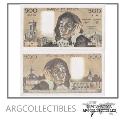 Francia Billete 500 Francos 1983 P-156e AU