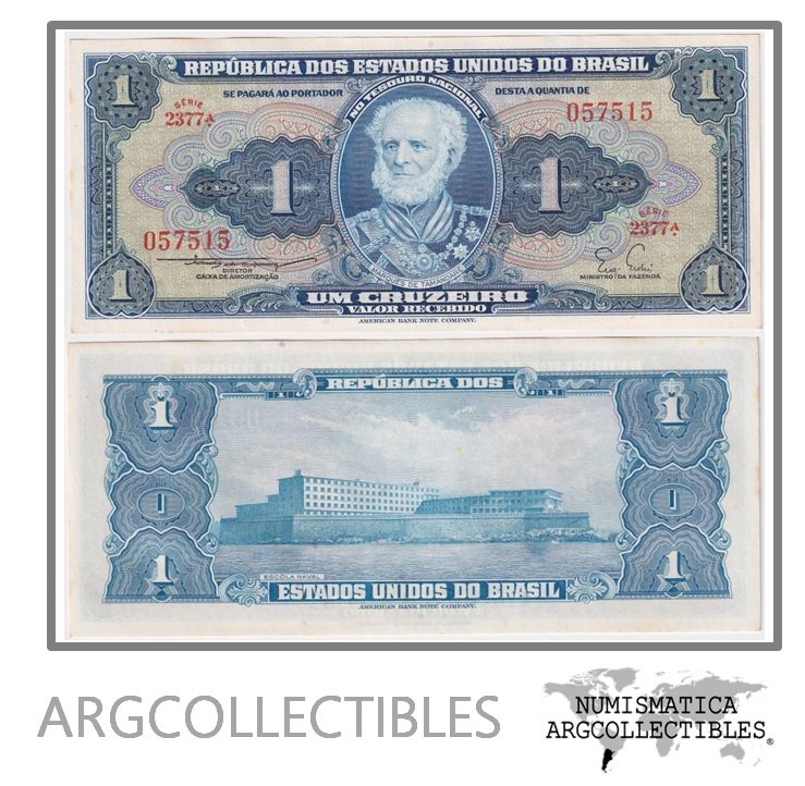 Brasil Billete 1 Cruzeiro 1955 P-150b UNC