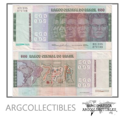 Brasil Billete 500 Cruzeiros 1979 P-196Aa XF-