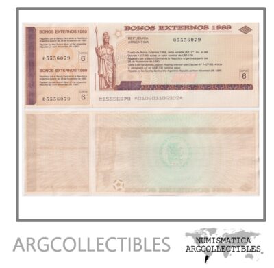 Argentina Bono de Emergencia 100 Dolares 1989 (Bono Externo)