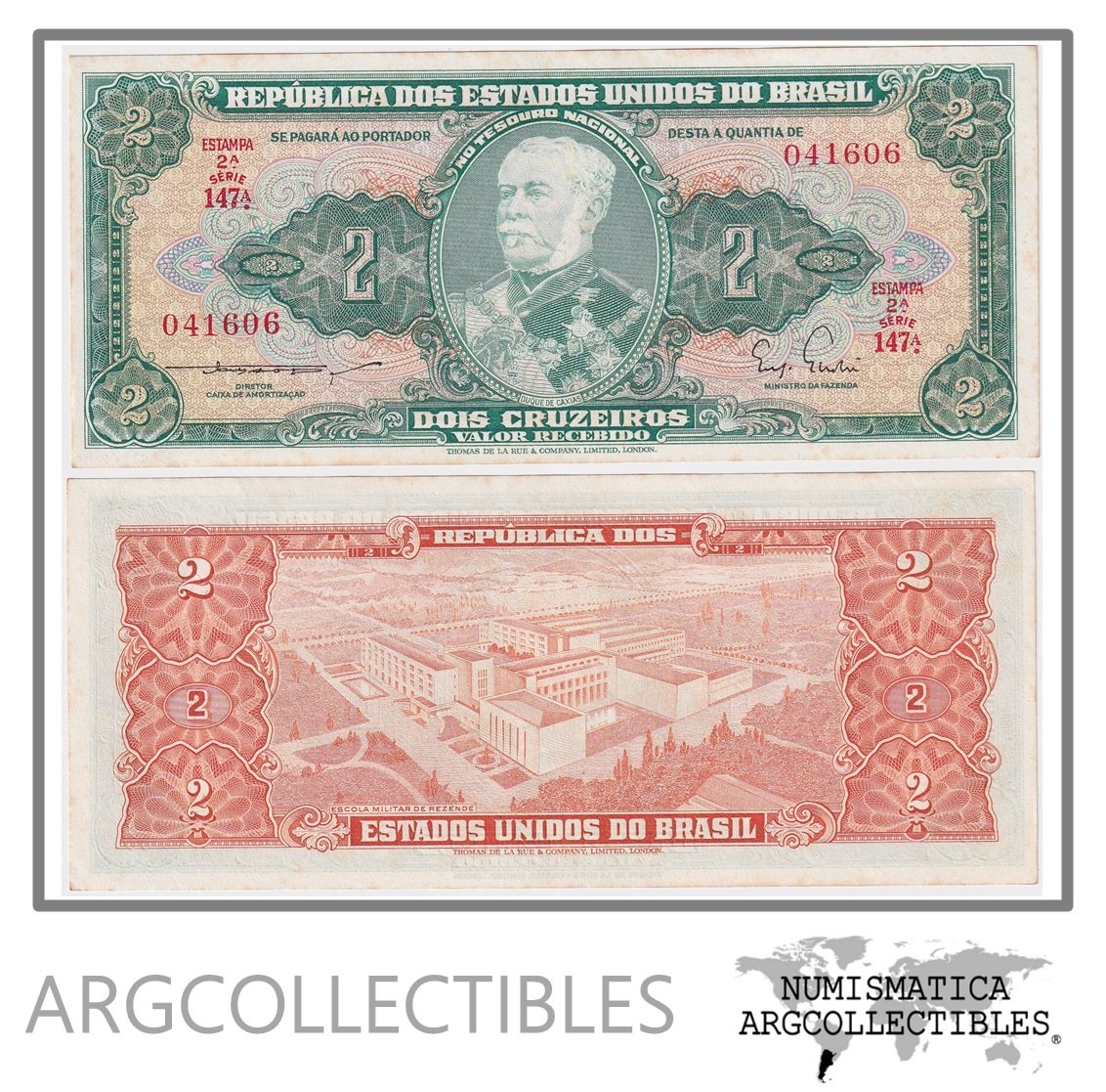 Brasil Billete 2 Cruzeiros 1955 P-157a UNC