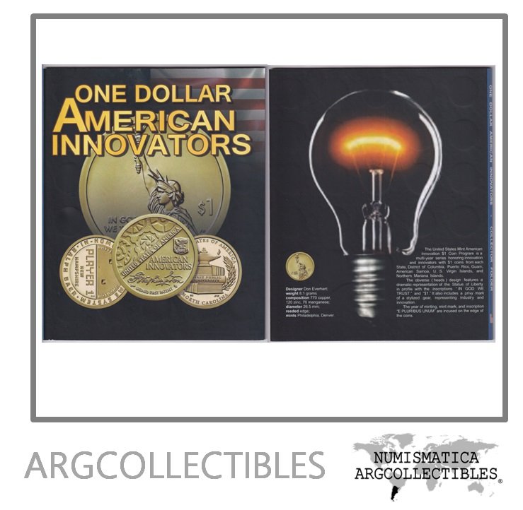 Album Vacio De Monedas Estados Unidos 1 Dolar American Innovators 2018-2032