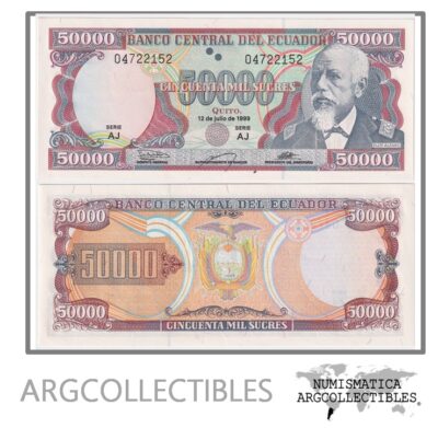 Ecuador Billete 50.000 Sucres 1999 P-130 UNC
