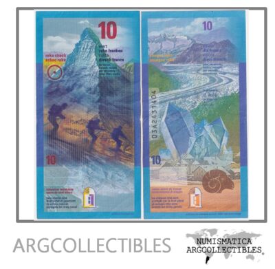 Suiza Billete 10 Francos 2017 Travel Check Sky AU