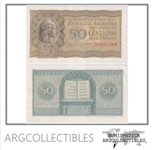 Argentina Billete 50 Centavos 1952 P-261/BOT-1905 AU Serie B